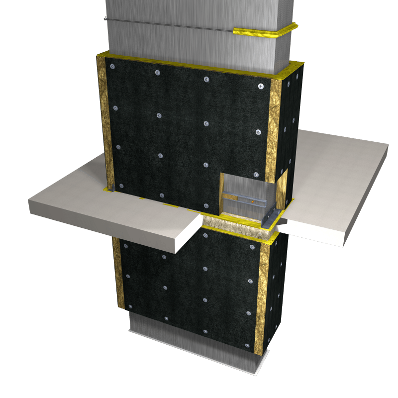 Vertical penetration for EI60 EI60 vertical